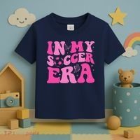 Groovy In My Soccer Era Soccer Player Toddler T-Shirt thumb 3