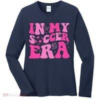 Groovy In My Soccer Era Soccer Player Women's Long Sleeve Shirt thumb 0