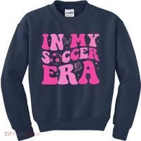 Groovy In My Soccer Era Soccer Player Kids Sweatshirt thumb 0