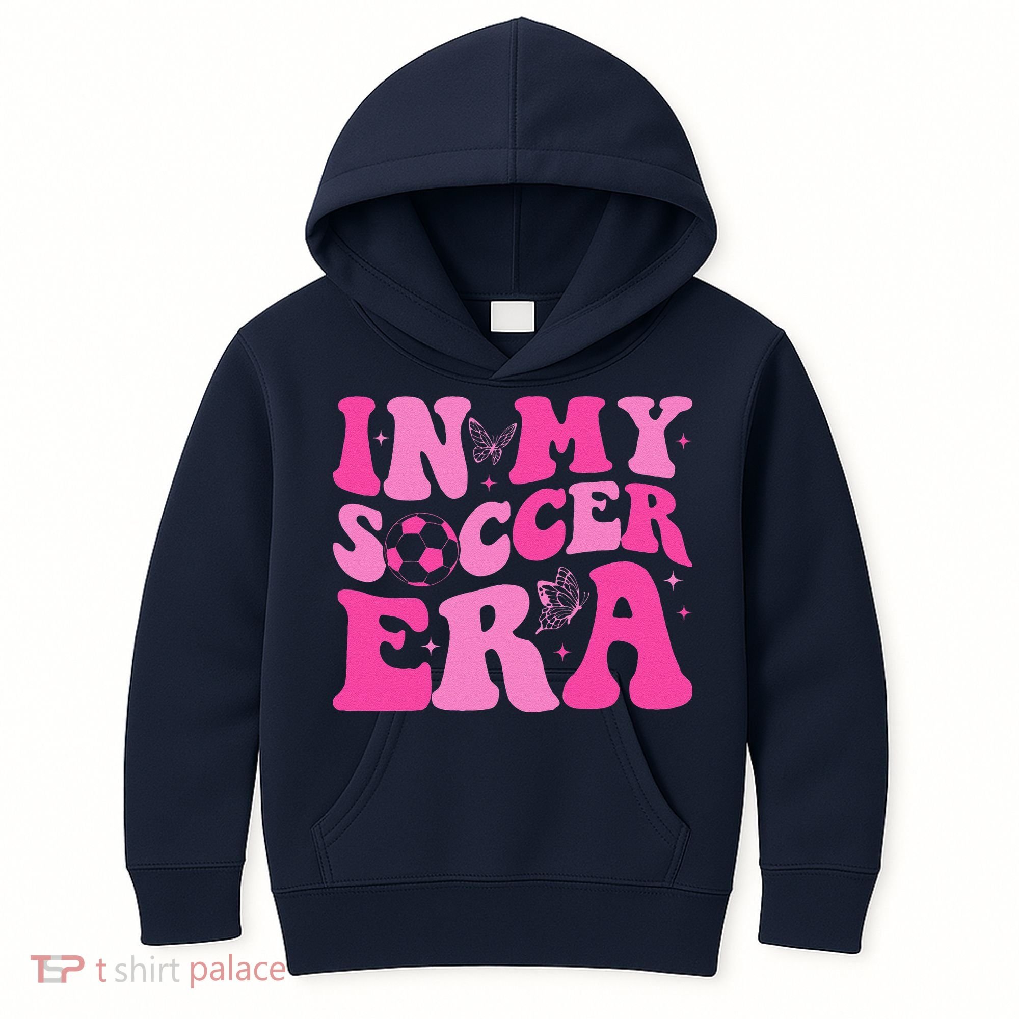 Groovy In My Soccer Era Soccer Player Kids Hoodie