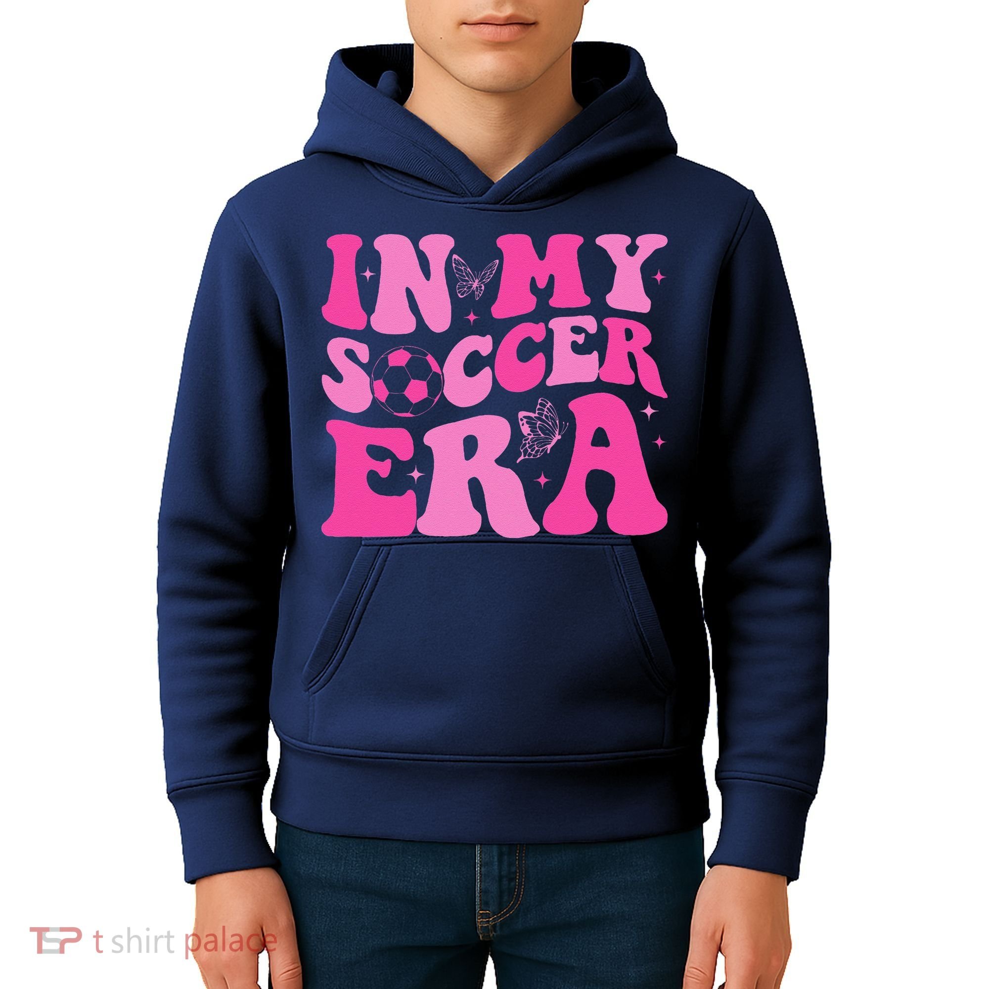 Groovy In My Soccer Era Soccer Player Kids Hoodie