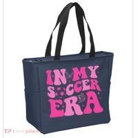 Groovy In My Soccer Era Soccer Player Tote Bag thumb 2