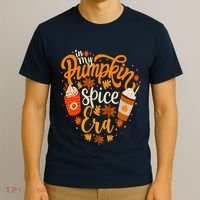 Groovy In My Pumpkin Spice Era Pumpkin Spice Fall Autumn T-Shirt thumb 3