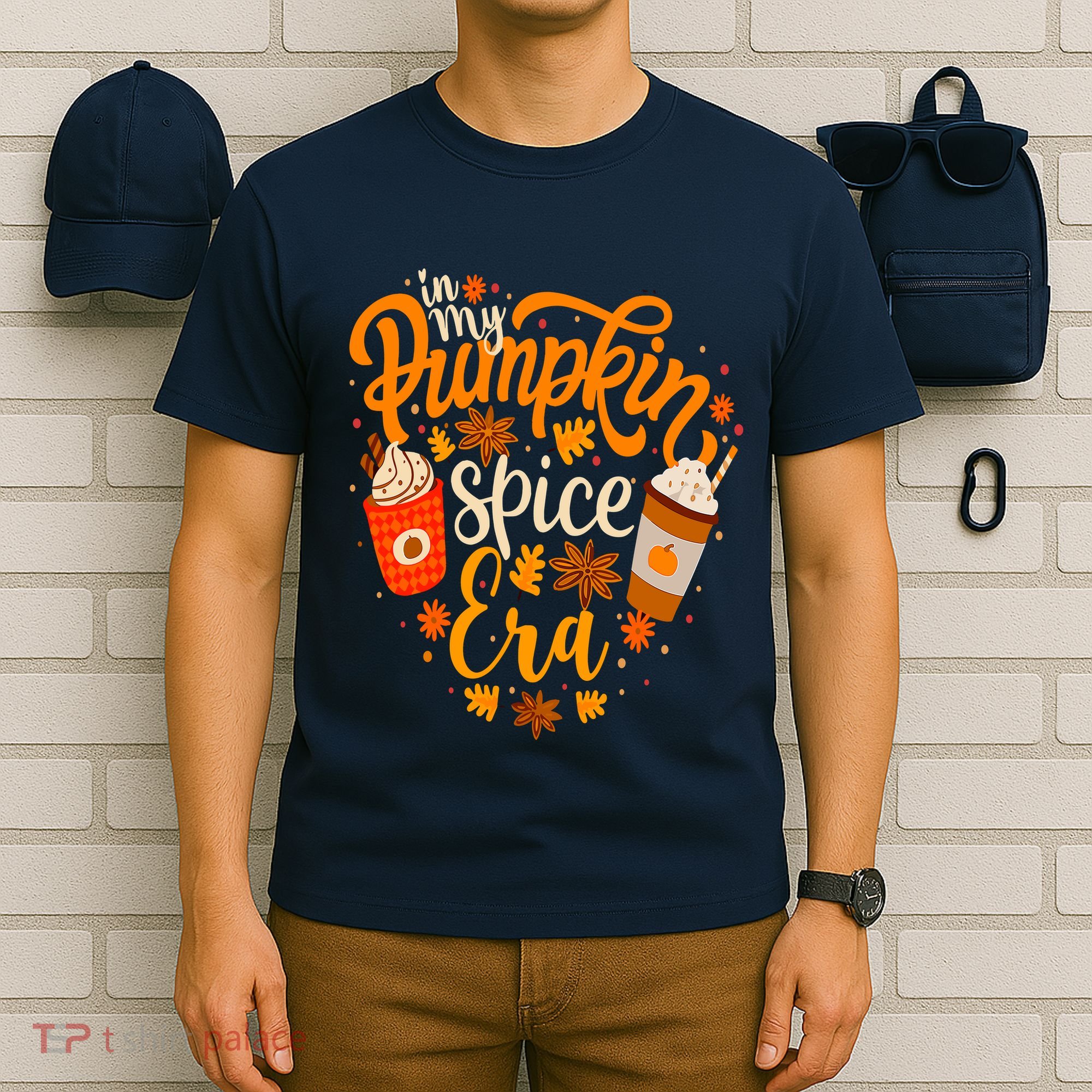 Groovy In My Pumpkin Spice Era Pumpkin Spice Fall Autumn T-Shirt
