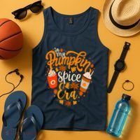 Groovy In My Pumpkin Spice Era Pumpkin Spice Fall Autumn Tank Top thumb 4