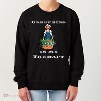 Gardening Is My Therapy Cute Gardener Plant Lover Women's Sweatshirt thumb 0