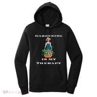Gardening Is My Therapy Cute Gardener Plant Lover Women's Hoodie thumb 0