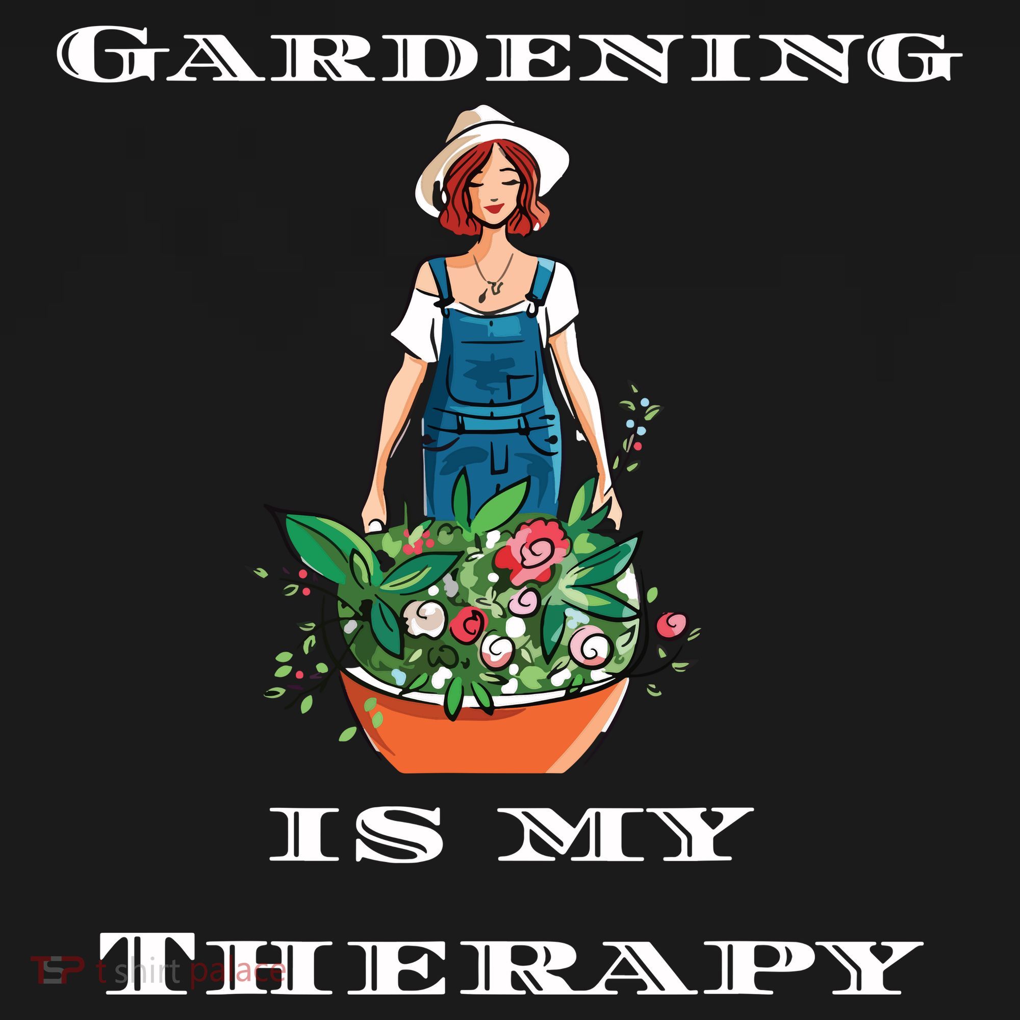 Gardening Is My Therapy Cute Gardener Plant Lover Women's Hoodie