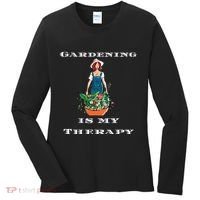Gardening Is My Therapy Cute Gardener Plant Lover Women's Long Sleeve Shirt thumb 0