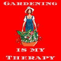 Gardening Is My Therapy Cute Gardener Plant Lover Santa Hat thumb 1