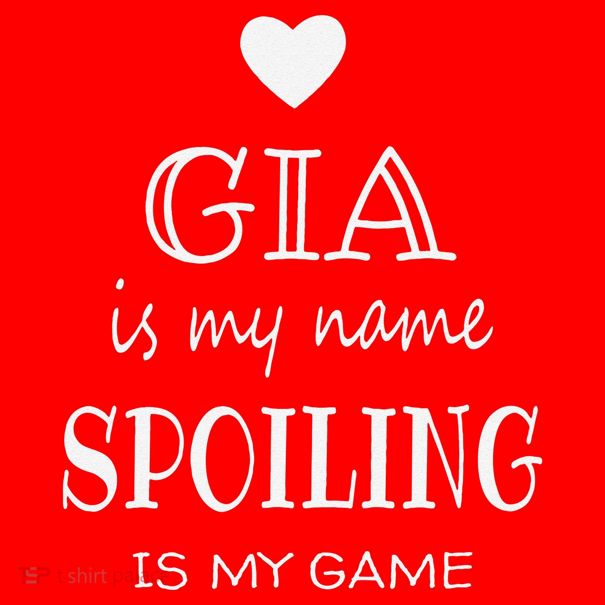 Gia Is My Name Funny Graphic Gifts For Gia Grandma Santa Hat