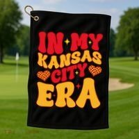Groovy In My Kansas City Era Golf Towel thumb 1
