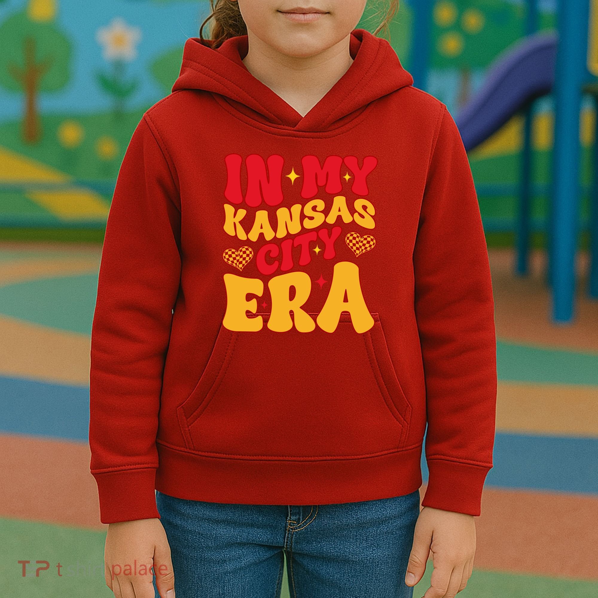 Groovy In My Kansas City Era Kids Hoodie