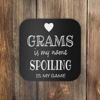 Grams Is My Name Funny Grams Gifts For Grams Grandma Coaster thumb 0