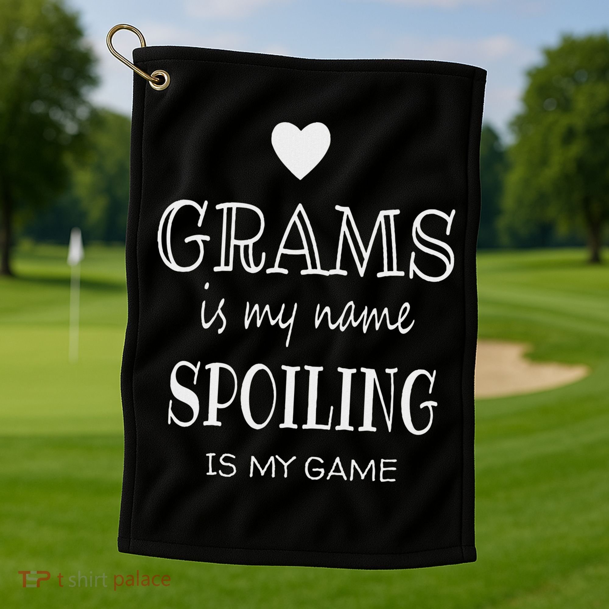 Grams Is My Name Funny Grams Gifts For Grams Grandma Golf Towel