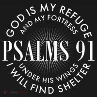 God Is My Refuge And My Fortress Psalms 91 Apron thumb 3