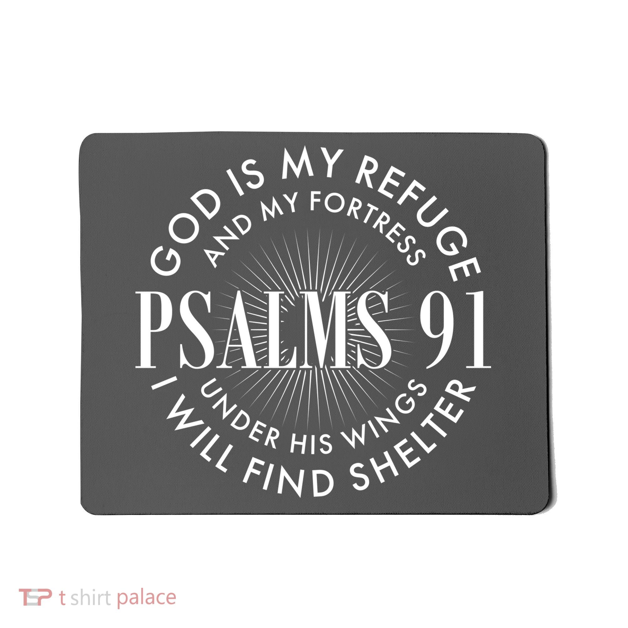 God Is My Refuge And My Fortress Psalms 91 Mousepad