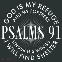 God Is My Refuge And My Fortress Psalms 91 Baby Bodysuit thumb 2