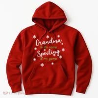 Grandma Is My Name Spoiling Is My Game Hoodie thumb 0