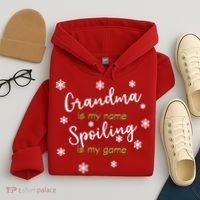 Grandma Is My Name Spoiling Is My Game Hoodie thumb 4