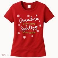 Grandma Is My Name Spoiling Is My Game Women's T-Shirt thumb 0