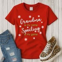 Grandma Is My Name Spoiling Is My Game Women's T-Shirt thumb 3