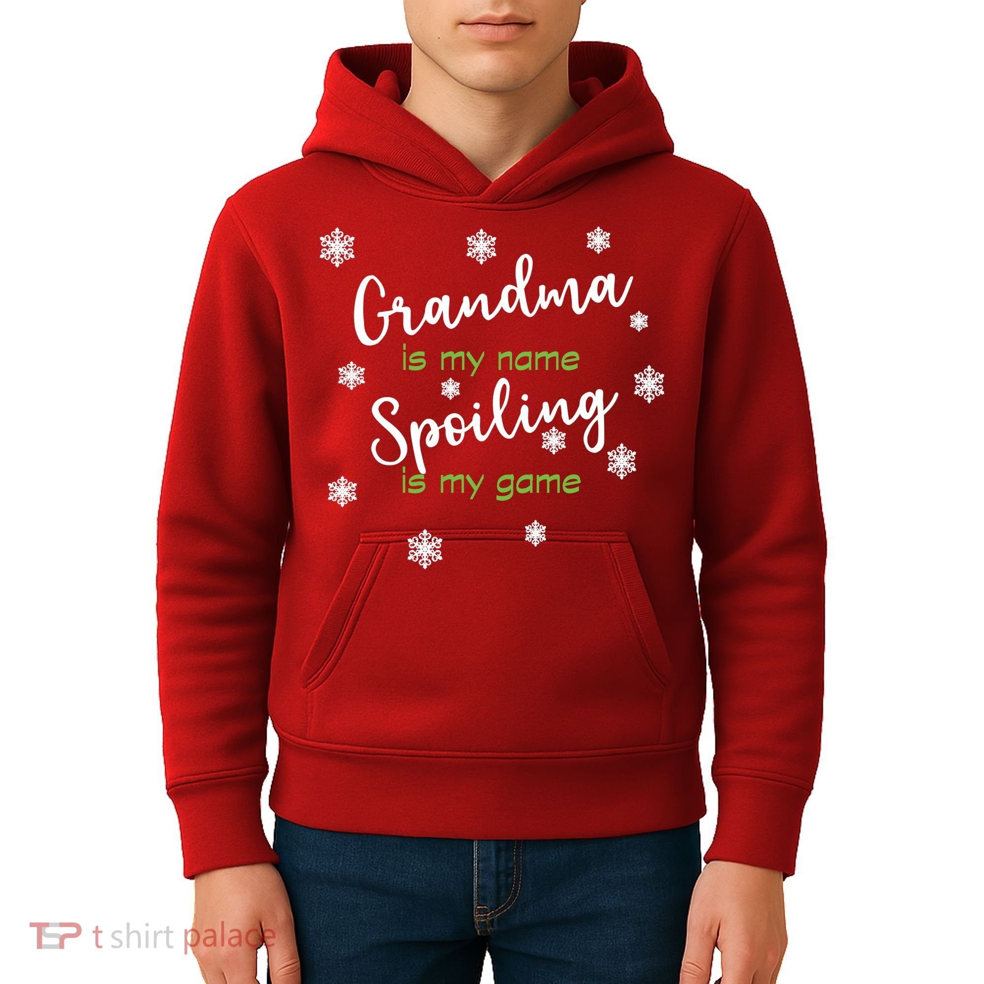 Grandma Is My Name Spoiling Is My Game Kids Hoodie