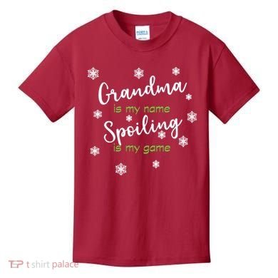 Grandma Is My Name Spoiling Is My Game Kids T-Shirt