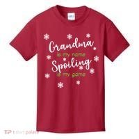 Grandma Is My Name Spoiling Is My Game Kids T-Shirt thumb 0