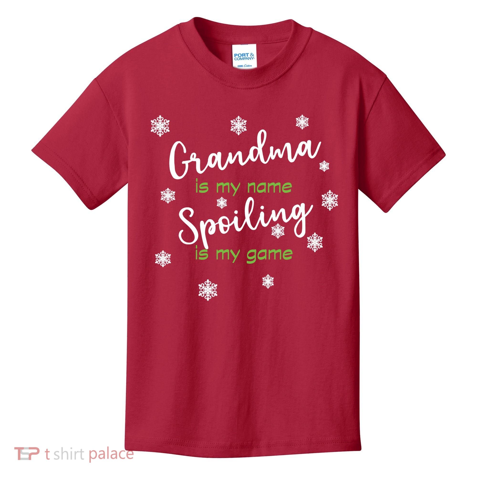 Grandma Is My Name Spoiling Is My Game Kids T-Shirt