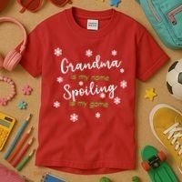 Grandma Is My Name Spoiling Is My Game Kids T-Shirt thumb 3