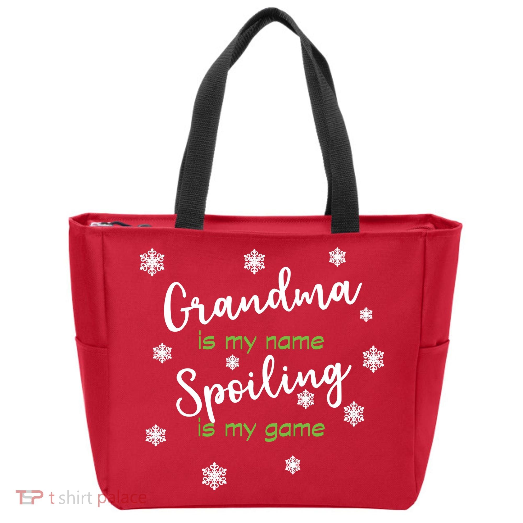 Grandma Is My Name Spoiling Is My Game Tote Bag