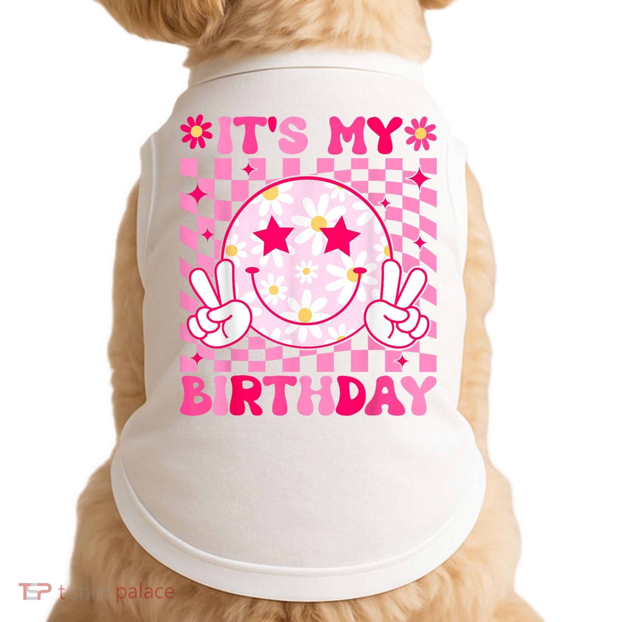 Groovy Its My Birthday Doggie Tank