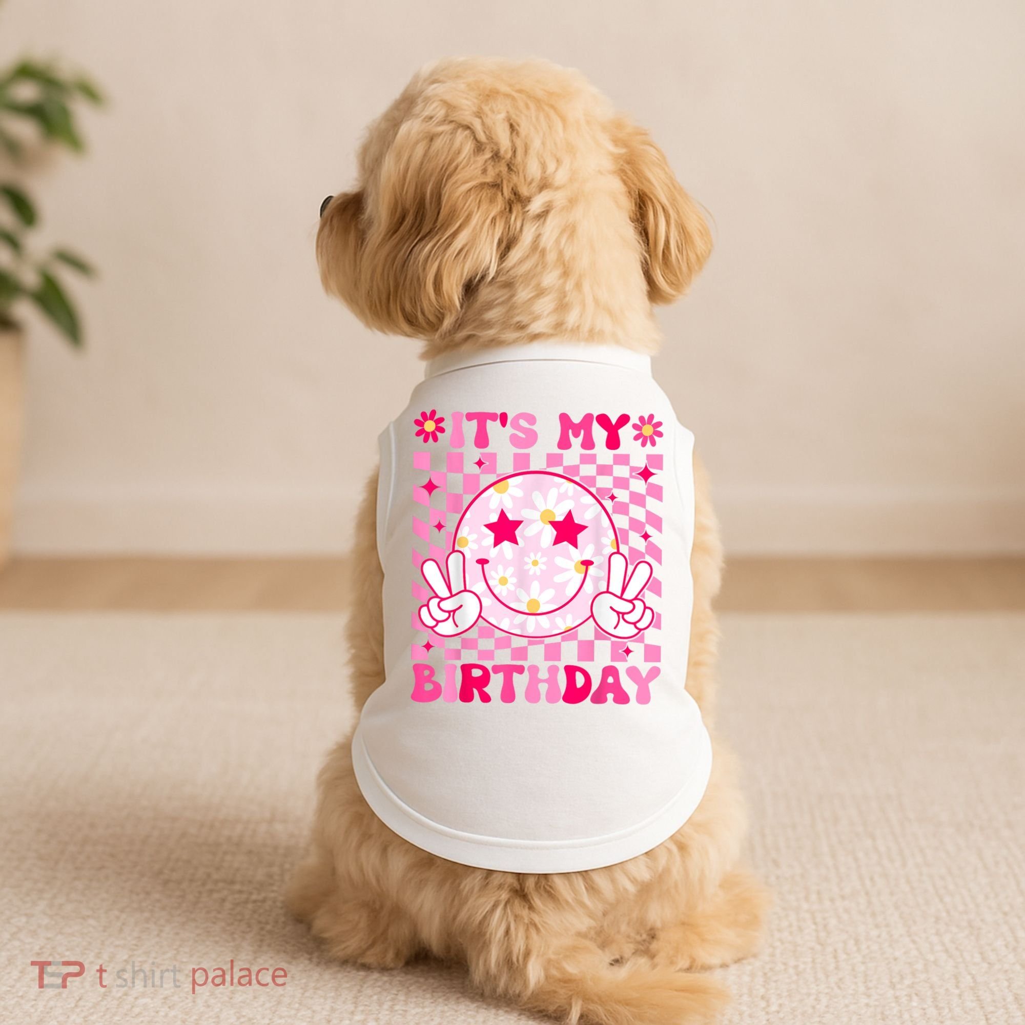 Groovy Its My Birthday Doggie Tank