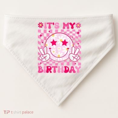 Groovy Its My Birthday USA-Made Doggie Bandana