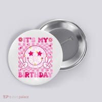 Groovy Its My Birthday Button thumb 0