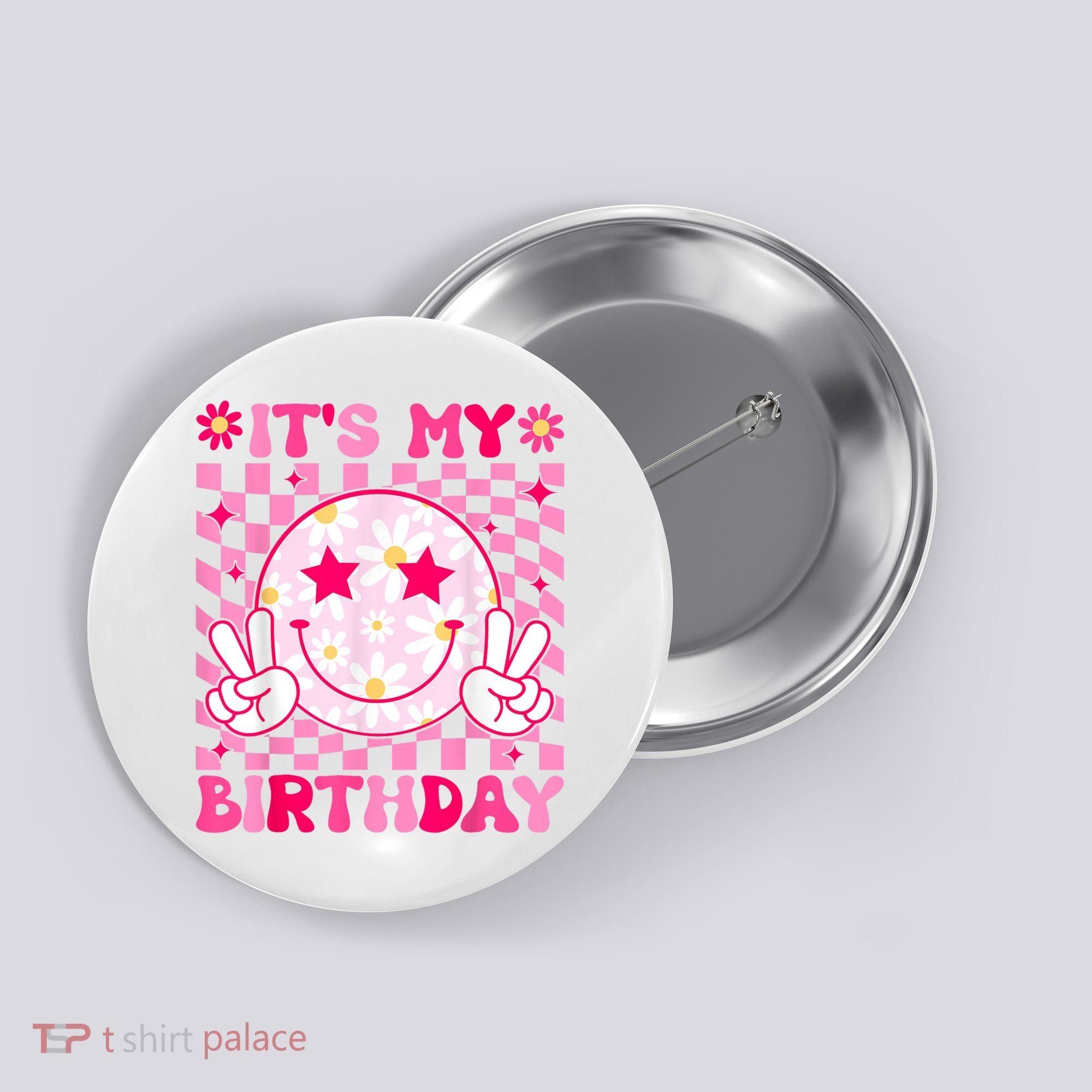 Groovy Its My Birthday Button