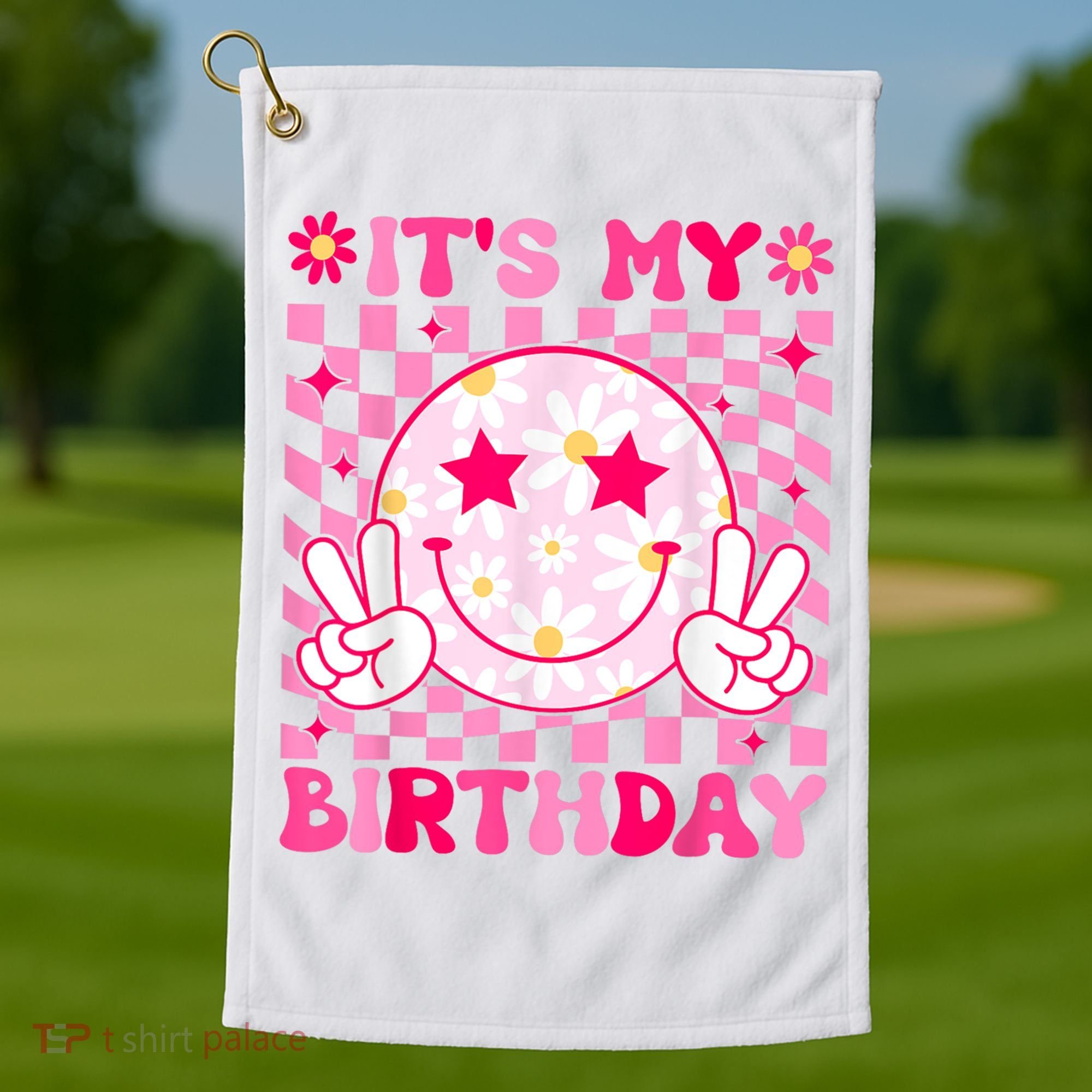 Groovy Its My Birthday Golf Towel