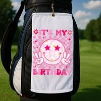 Groovy Its My Birthday Golf Towel thumb 2
