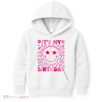 Groovy Its My Birthday Kids Hoodie
