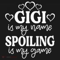 Gigi Is My Name Spoiling Is My Game Gift MotherS Day Gift USA-Made Doggie Bandana thumb 2