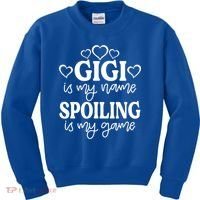 Gigi Is My Name Spoiling Is My Game Gift MotherS Day Gift Kids Sweatshirt thumb 0