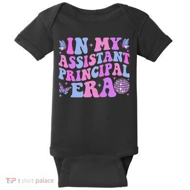 Groovy In My Assistant Principal Era School Worker Baby Bodysuit