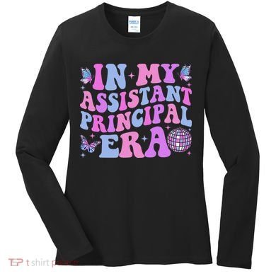 Groovy In My Assistant Principal Era School Worker Women's Long Sleeve Shirt