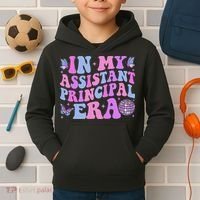 Groovy In My Assistant Principal Era School Worker Kids Hoodie thumb 2