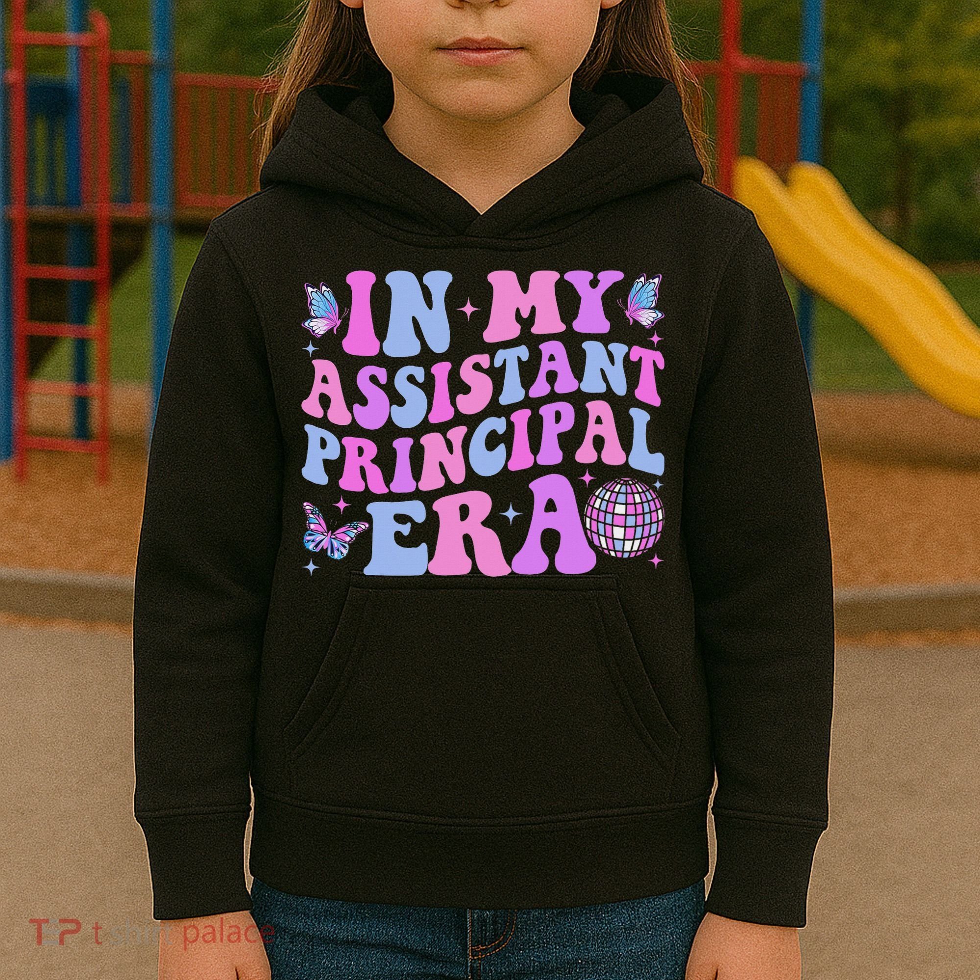 Groovy In My Assistant Principal Era School Worker Kids Hoodie