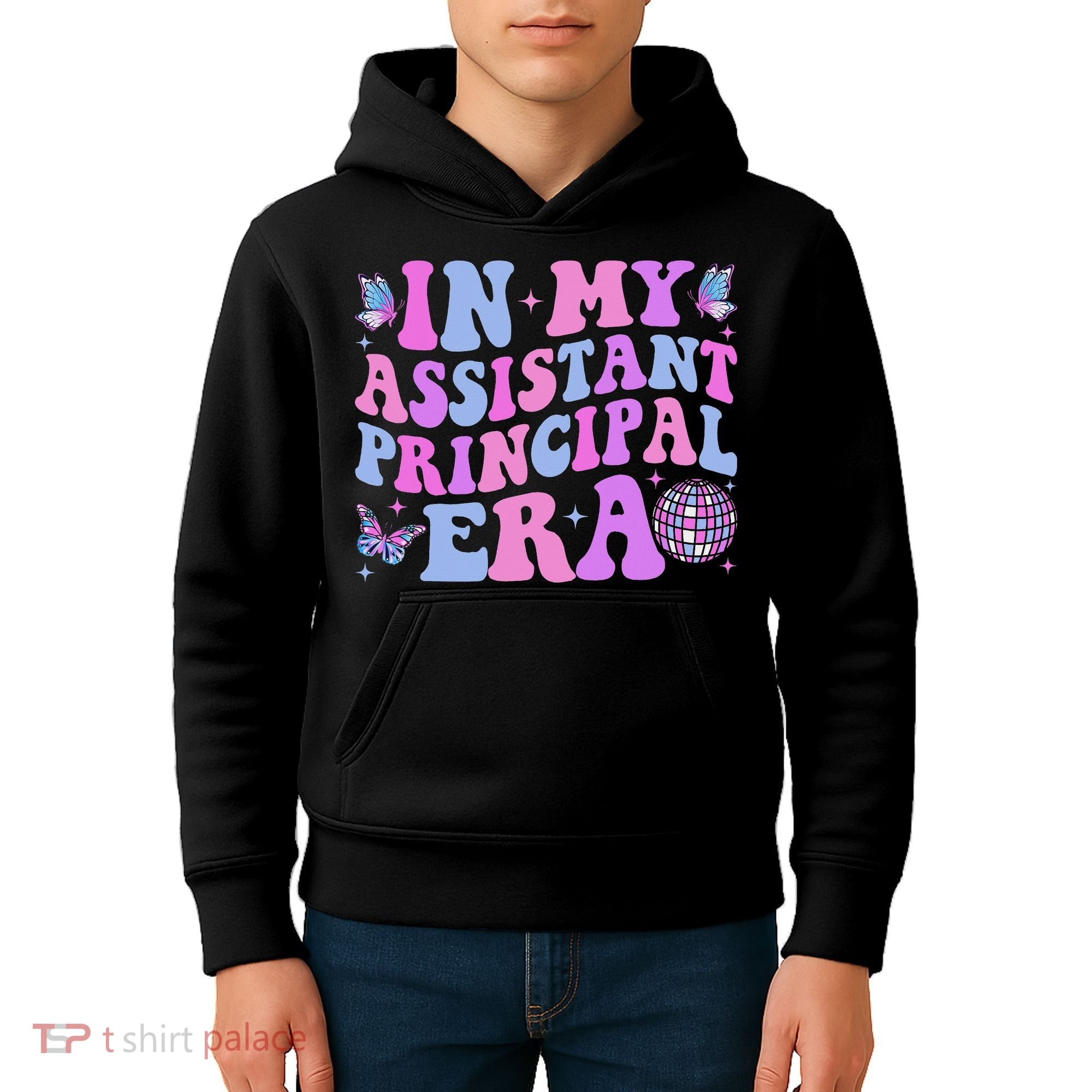 Groovy In My Assistant Principal Era School Worker Kids Hoodie