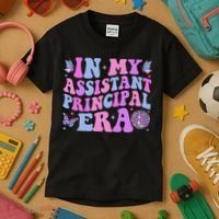 Groovy In My Assistant Principal Era School Worker Kids T-Shirt thumb 3
