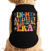 Groovy In My Assistant Principal Era School Worker Doggie Tank thumb 0