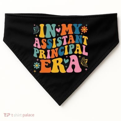 Groovy In My Assistant Principal Era School Worker USA-Made Doggie Bandana